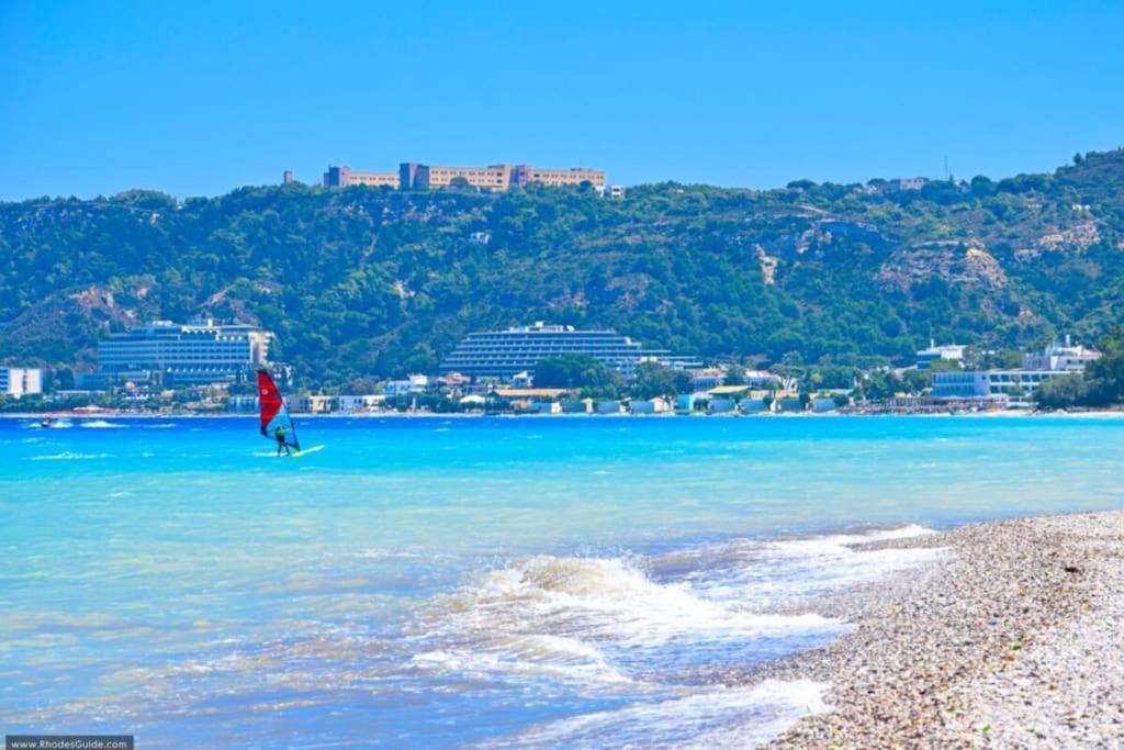 Sunwaves Beach Studio I Ialysos  Luaran gambar